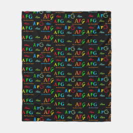 色スタイリッシュ名の模様の黒い毛布 フリースブランケット