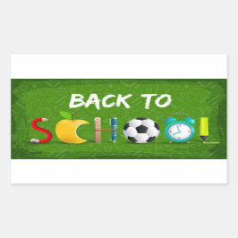 色スタイリッシュ数々の新学期 長方形シール