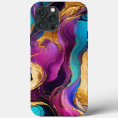 色スタイリッシュ鮮やか液状金属第1206号 Case-Mate iPhoneケース (裏面)