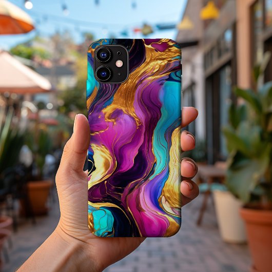 色スタイリッシュ鮮やか液状金属第1206号 Case-Mate iPhoneケース