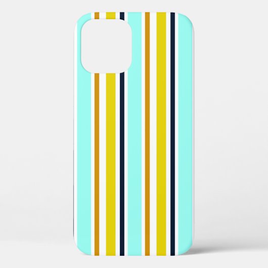 色ストライプの付き抽象芸術のストライプ背景六 Case-Mate iPhoneケース (裏面)