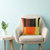 色ストライプの付き絵を描アートデザイン抽象芸術 クッション (椅子)