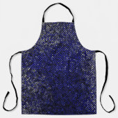 色ストライプや形が損なわれた青い色 エプロン (正面)