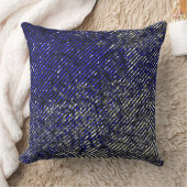 色ストライプや形が損なわれた青い色 クッション (ブランケット)