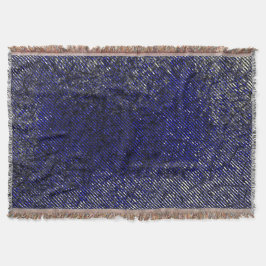 色ストライプや形が損なわれた青い色 スローブランケット