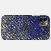 色ストライプや形が損なわれた青い色 Case-Mate iPhoneケース (裏面(横))