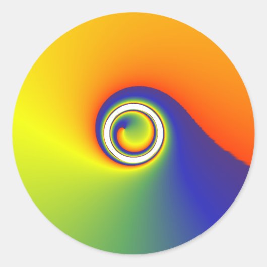 色スピン ラウンドシール (正面)