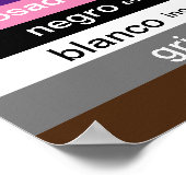 色スペインのポスター ポスター (角)