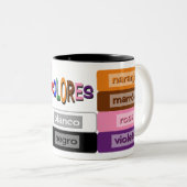 色スペインの語練習 ツートーンマグカップ (正面右)