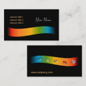 色スペクトルの名刺 名刺 (正面/裏面)