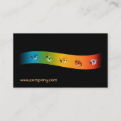 色スペクトルの名刺 名刺 (裏面)