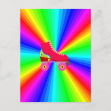 色スペクトル放射状上のローラスケート