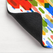 色ダーツライト:赤い青の黄色の緑 マウスパッド (コーナー)