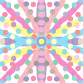 色ドット ガラス缶