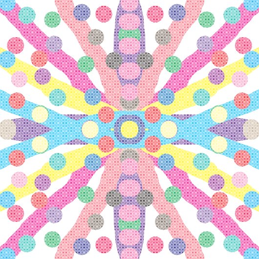 色ドット ガラス缶