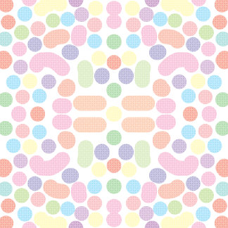 色ドット ガラス缶