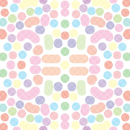 色ドット ガラス缶