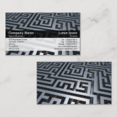 色バンド-黒当惑 名刺 (正面/裏面)