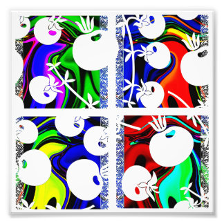 色パターン フォトプリント           