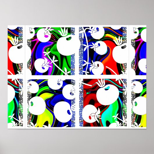 色パターン ポスター (正面)