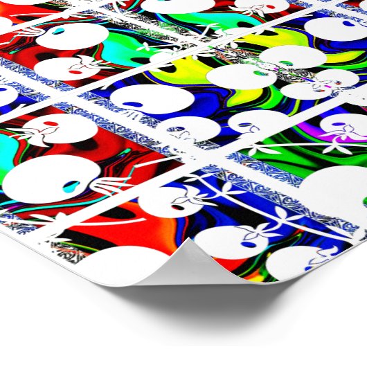 色パターン ポスター (角)