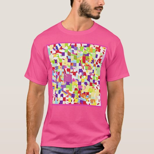 色パター鮮やかンミックス Tシャツ (正面)