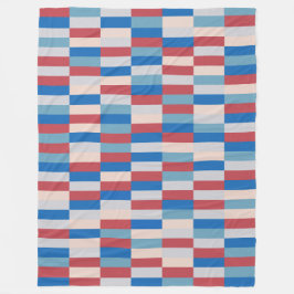 色パッチワークパターン121214a フリースブランケット