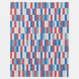 色パッチワークパターン121214b フリースブランケット