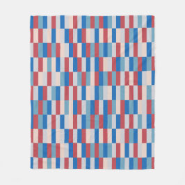 色パッチワークパターン121214b フリースブランケット