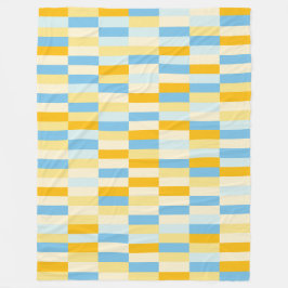 色パッチワークパターン131214a フリースブランケット
