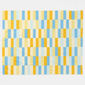 色パッチワークパターン131214a フリースブランケット (正面(横))