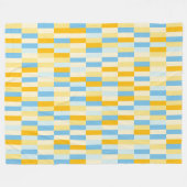 色パッチワークパターン131214b フリースブランケット (正面(横))