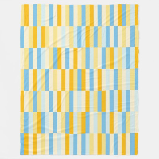 色パッチワークパターン131214c フリースブランケット (正面)