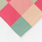 色パッチワークパターン151214 フリースブランケット (角)