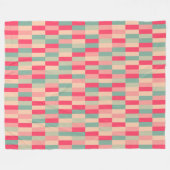 色パッチワークパターン151214c フリースブランケット (正面(横))