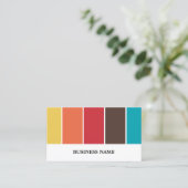 色パレエレガントットインテリアデザイナ 名刺 (スタンド正面)