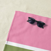 色パレットはっきりしたを軽く抑えストライプのる ビーチタオル (インサイチュ)