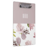 色パーソナライズされたと柄かわいいフローラ クリップボード (右)