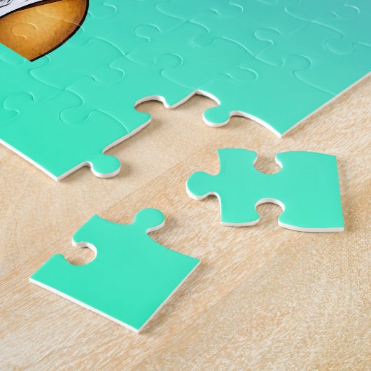 色パーソナライズされたの小さな女の子プリンセス ジグソーパズル (側面)