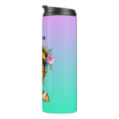 色パーソナライズされたの小さな女の子プリンセス タンブラー (回転右)