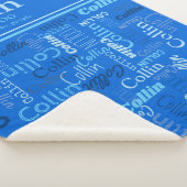 色パーソナライズされたの濃淡を意味するコリン名 シェルパブランケット (3/4)