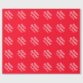 色パーソナライズされたカスタム誕生日 ラッピングペーパー (フラット)