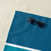 色パーソナライズされたサンプル名 ビーチタオル (インサイチュ)