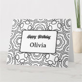 色パーソナライズされた付けグリーティングカード(08) カード (正面)