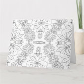 色パーソナライズされた付けグリーティングカード(47) カード (裏面)