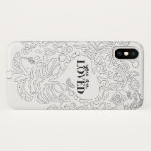 色パーソナライズされた付けペインスパイアージ – 愛されている Case-Mate iPhoneケース (裏面(横))