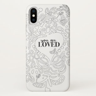 色パーソナライズされた付けペインスパイアージ – 愛されている iPhone X ケース