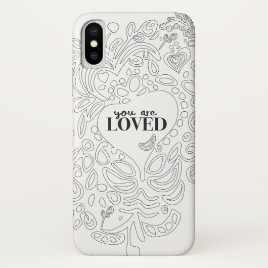 色パーソナライズされた付けペインスパイアージ – 愛されている Case-Mate iPhoneケース (裏面)