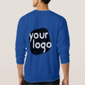 色パーソナライズされた付モダンけ従業員名とロゴ スウェットシャツ (裏面)