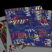 色パーソナライズされた名の作成 トランプ